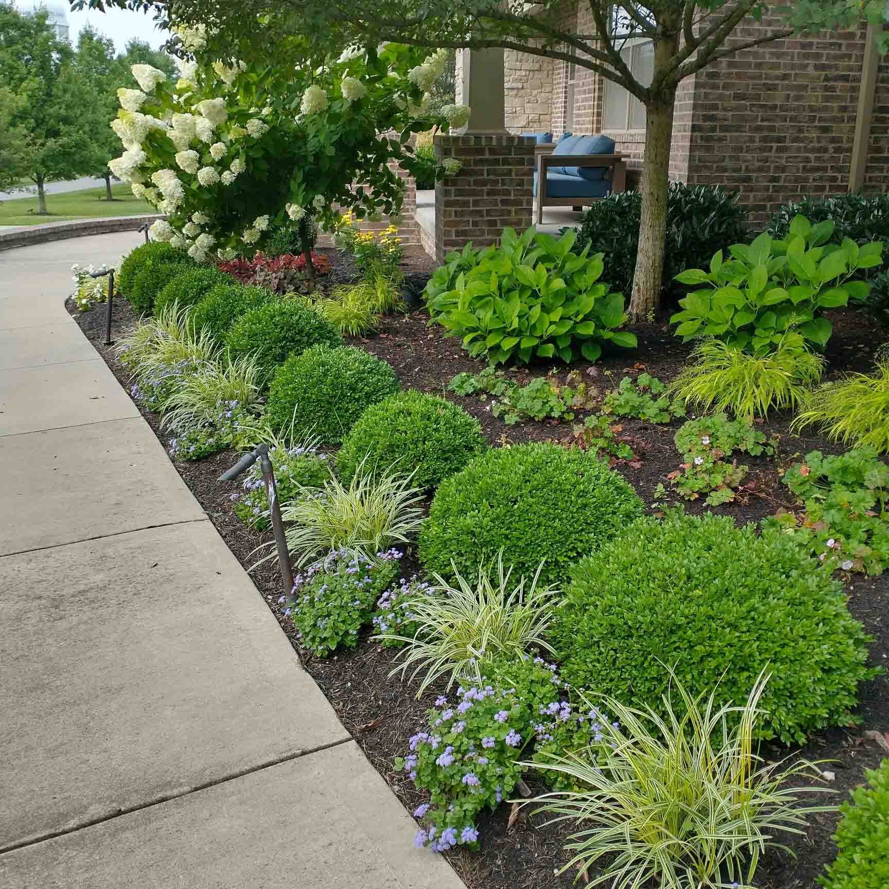 Along Walkway On Right